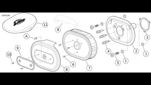 KIT-STAGE 1,AIRCLEANER,CHROME